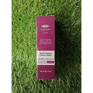 Her+ Calcium Multi-Purpose Balm Wrinkle Core Stick Exp 02/28/2029 9g New Sealed